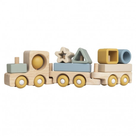 Baby's Only BO-860.852.810.50 Wooden Toy Train 10m+