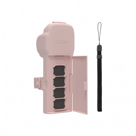 Sunnylife protective case with strap and lanyard for Osmo Pocket 3 (pink)