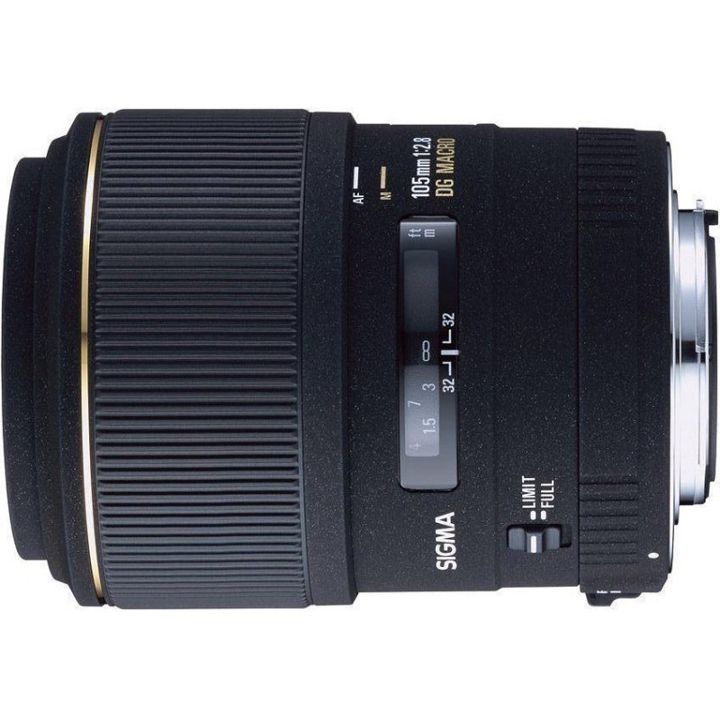 Sigma AF 105mm f/2.8 EX DG Macro objektiiv Canonile