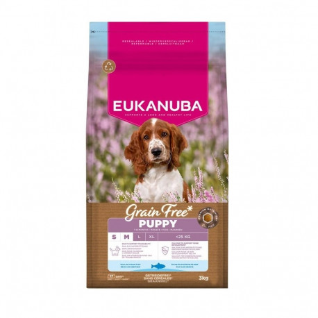 EUKANUBA Grain Free Puppy Small/Medium Ocean Fish - dry dog food - 3kg
