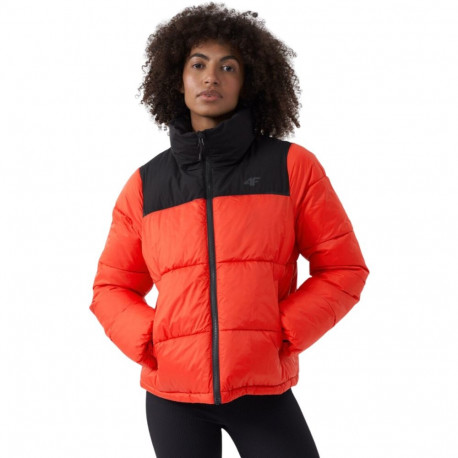 4F naiste tepitud jope H4Z22 KUDP014 62S XL, punane