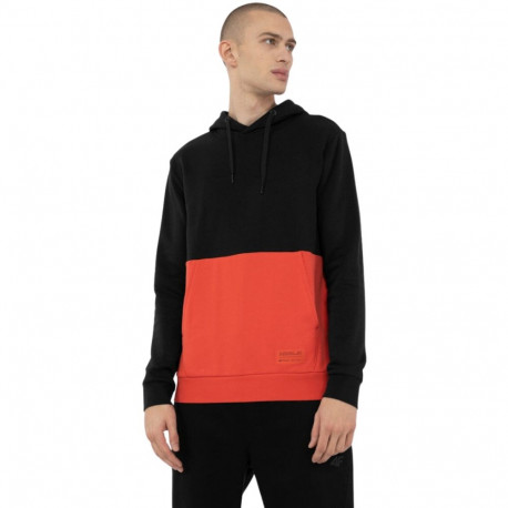 Bluza męska 4F czarno-pomarańczowa H4Z22 BLM027 20S M