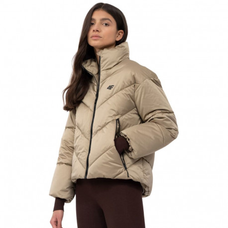 4F naiste jope H4Z22 KUDP019 44S L, beež