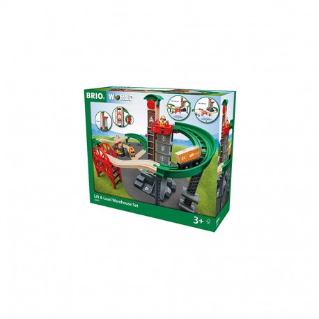 BRIO Large warehouse with lift - 33887