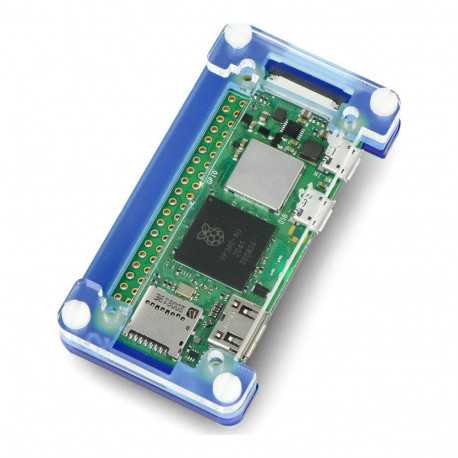 PiMoroni Pibow Zero 2 W - case for Raspberry Pi Zero 2 W - purple - PiMoroni PIM595}