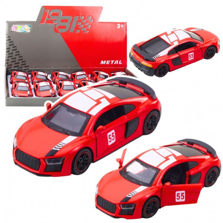 metallist sportauto tagasivedu tuled helid punane 1:43