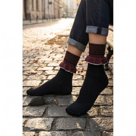 SOKISAHTEL Pierre Mantoux LELLA musta värvi sokid 444