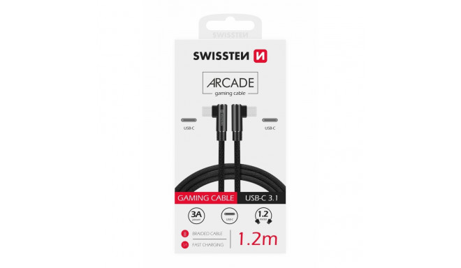 Swissten L Type Textile Universal Quick Charge 3.1 USB-C to USB-C Data and Charging Cable 1.2m