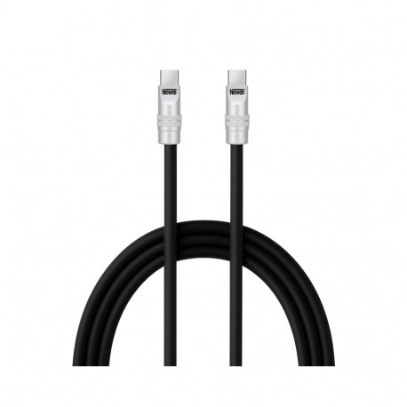 Newell USB-C - USB-C 100 W cable, 2 m, Silicone, Black