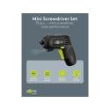 Goobay Tools Mini Cordless Screwdriver Set, 31 Pcs.