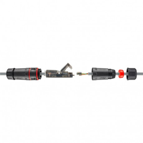 Goobay Outdoor (IP68) LAN Cable Connector, CAT 6 UTP Unshielded