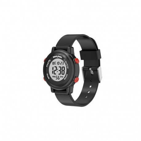 DIGITAL WATCH SPONGE WATCHME BLACK