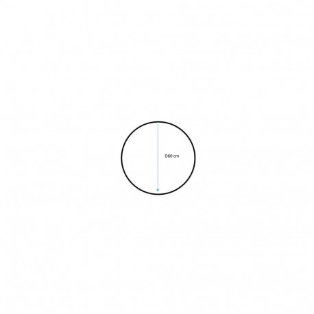 MIRROR ROUND 60 CM FRAME MDF BLACK