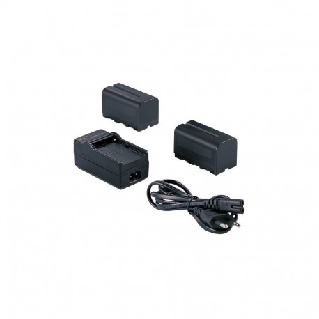 Falcon Eyes 2 x Battery NP-F750 + Battery Charger SP-CHG for LED Lamp