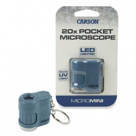 Carson Pocket Microscope MicroMini 20x Bleu