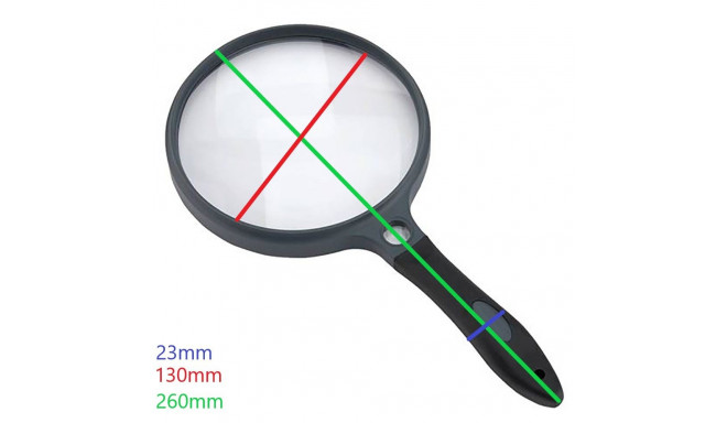 Carson Handheld Magnifier with Rubber Grip 2x130mm