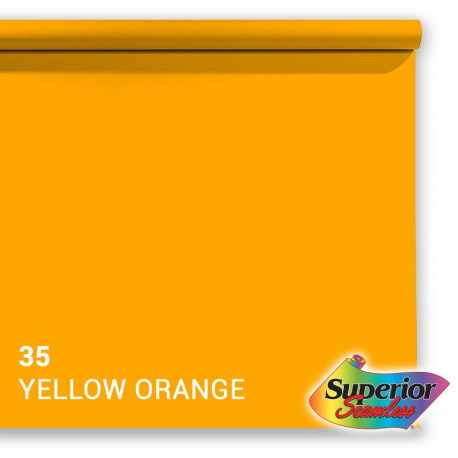 Superior Background Paper 35 Yellow-Orange 2.72 x 11m