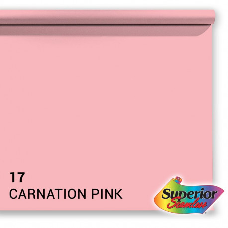 Superior Background Paper 17 Carnation Pink 2.72 x 11m