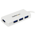 "StarTech WHITE 4 PORT MINI USB 3.0 HUB"