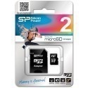 Silicon Power memory card microSD 2GB + adapter