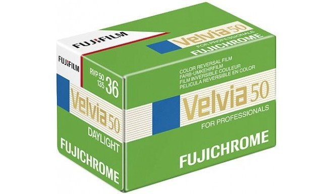 Fujichrome filmiņa Velvia RVP 50/36