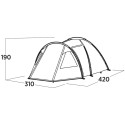 "Easy Camp Kuppelzelt Kinn 5 (olivgrn, mit Tunnel-Anbau, Modell 2025)"