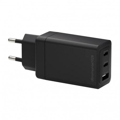 "dbramante1928 re-charge - Netzteil - 65 Watt - 3 Ausgabeanschlussstellen (2 x USB-C, USB) - Schwarz