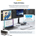 "D StarTech TRIPLE MONITOR DOCKING STATION"