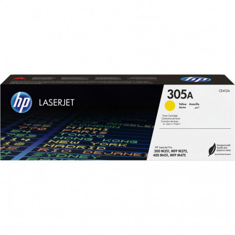 "HP CE412A #305A yellow Verpackung beschädigt"