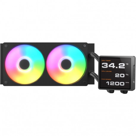 "K COUGAR CPU Wasserkühlung Poseidon Vistek Pro 240,ARGB,Schw."