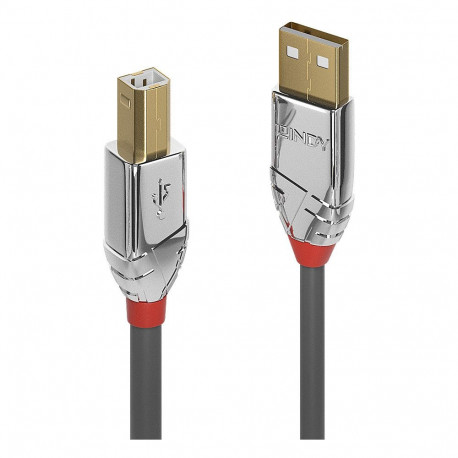 "LINDY 2m USB 2.0 Typ A an B Kabel Cromo Line 480 Mbit/s"