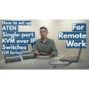 "ATEN CN9600 1-Local-Remote Share Access Einzelport DVI KVM over IP Switch"