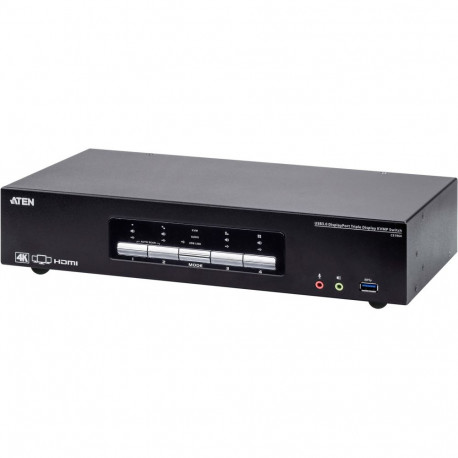 "ATEN CS1964 4-Port USB 3.0 4K DisplayPort Dreifach Display KVM Switch"