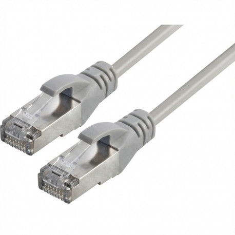 "Delock RJ45 Netzwerkkabel Cat.6A S/FTP 45° nach unten gewinkelt 1 m schwarz"