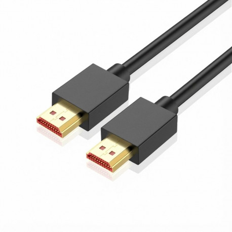 Captiva HDMI-HDMI kaabel must 4K 60Hz 2m HighSpeed kullatud pistikutega