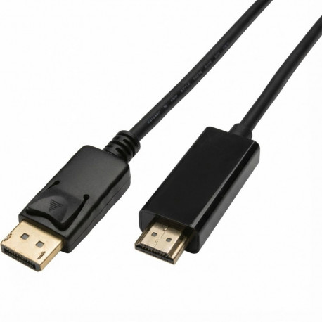 "Captiva Kabel Displayport zu HDMI schwarz 4K 60Hz 1m HighSpeed DP zu HDMI"