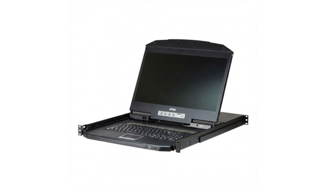 "ATEN CL3108NX KVM-Switch 46.99cm 18.5Zoll TFT VGA PS/2-USB 8 Port Tastaturlayout Deutsch"