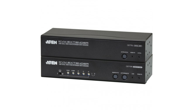 "ATEN CE775 USB VGA Dual View KVM Extender"