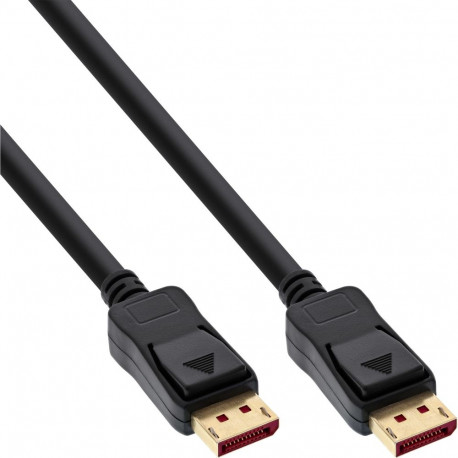 "INLINE DisplayPort 1.4 Kabel 8K4K schwarz vergoldete Kontakte 5m"