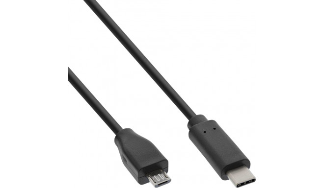 "INLINE USB 2.0 Kabel Typ C Stecker an Micro-B Stecker schwarz 2m"