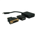 "VALUE Display Adapter USB Typ C - VGA + HDMI + DVI"