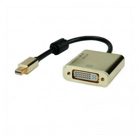 "ROLINE GOLD 4K Mini DisplayPort-DVI Adapter Aktiv v1.2mini DP ST - DVI BU"