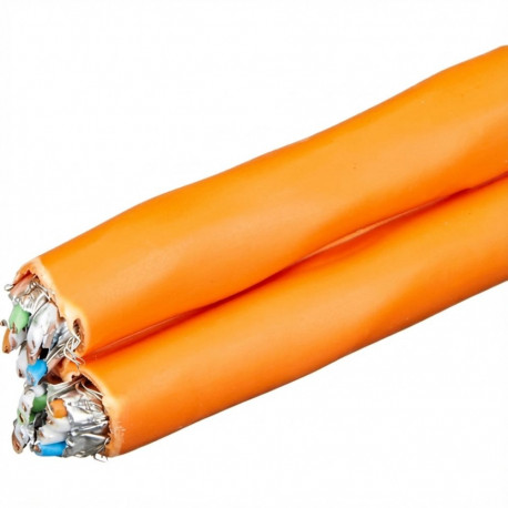 "Draka Duplex-Verlegekabel UC900 HS23, Cat 7, S/FTP, PiMF, orange, 100 m Ring"