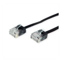 "ROLINE UTP Patchkabel Kat.6A Class EA extra-flach schwarz 0.5m"