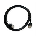 "ROLINE UTP Patchkabel Kat.6A Class EA extra-flach schwarz 0.5m"