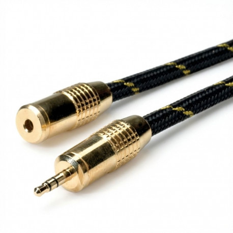 "ROLINE GOLD 3.5mm Audio-Verlngerungskabel Stecker / Buchse 10m"