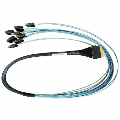 "Supermicro Kabel CBL-SAST-1270LP-100 SlimlineLP x8 (LE) auf 2x MiniSAS HD x4 (STR) 70/60cm"