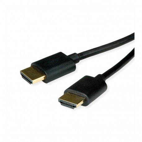 "ROLINE HDMI High Speed Kabel mit Ethernet Slim ST-ST schwarz 3m"