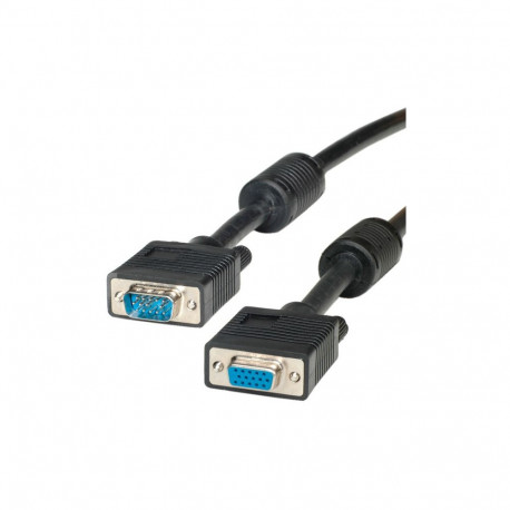 "ROLINE VGA-Kabel HD15 ST - BU mit Ferritkern 6m"