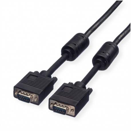 "ROLINE VGA-Kabel HD15 ST - ST mit Ferritkern 10m"